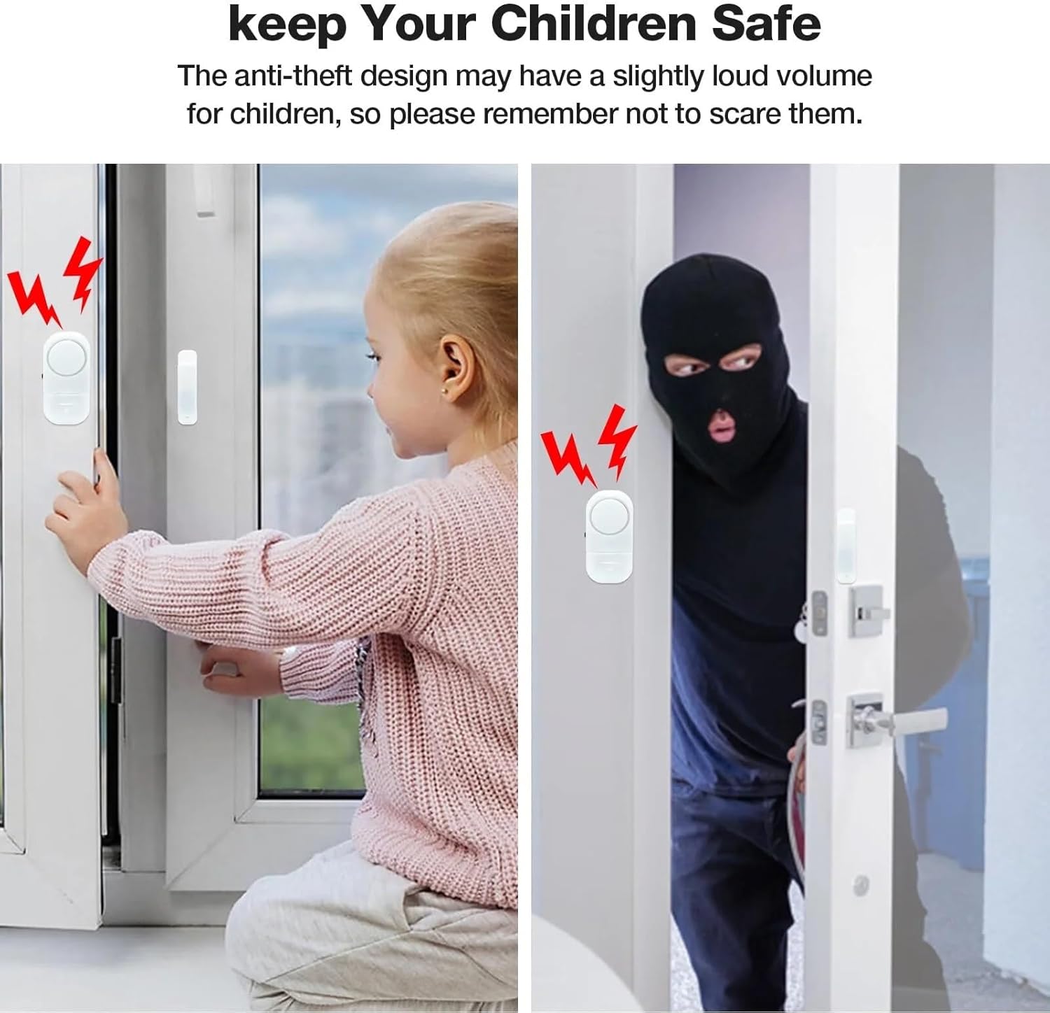 إنذار الباب والشباك اللاسلكي - حماية فورية عند الفتح