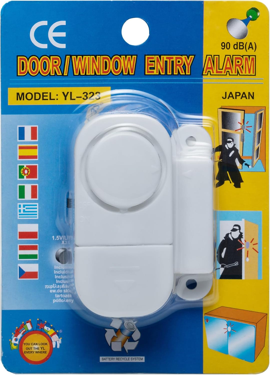 إنذار الباب والشباك اللاسلكي - حماية فورية عند الفتح